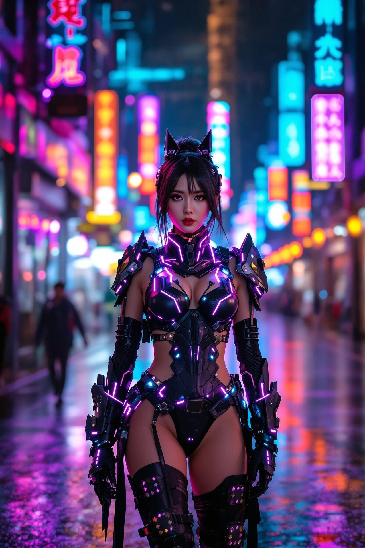 赛博朋克之夜 - 赵琳琳 - 性感美女写真Cosplay作品高清大图